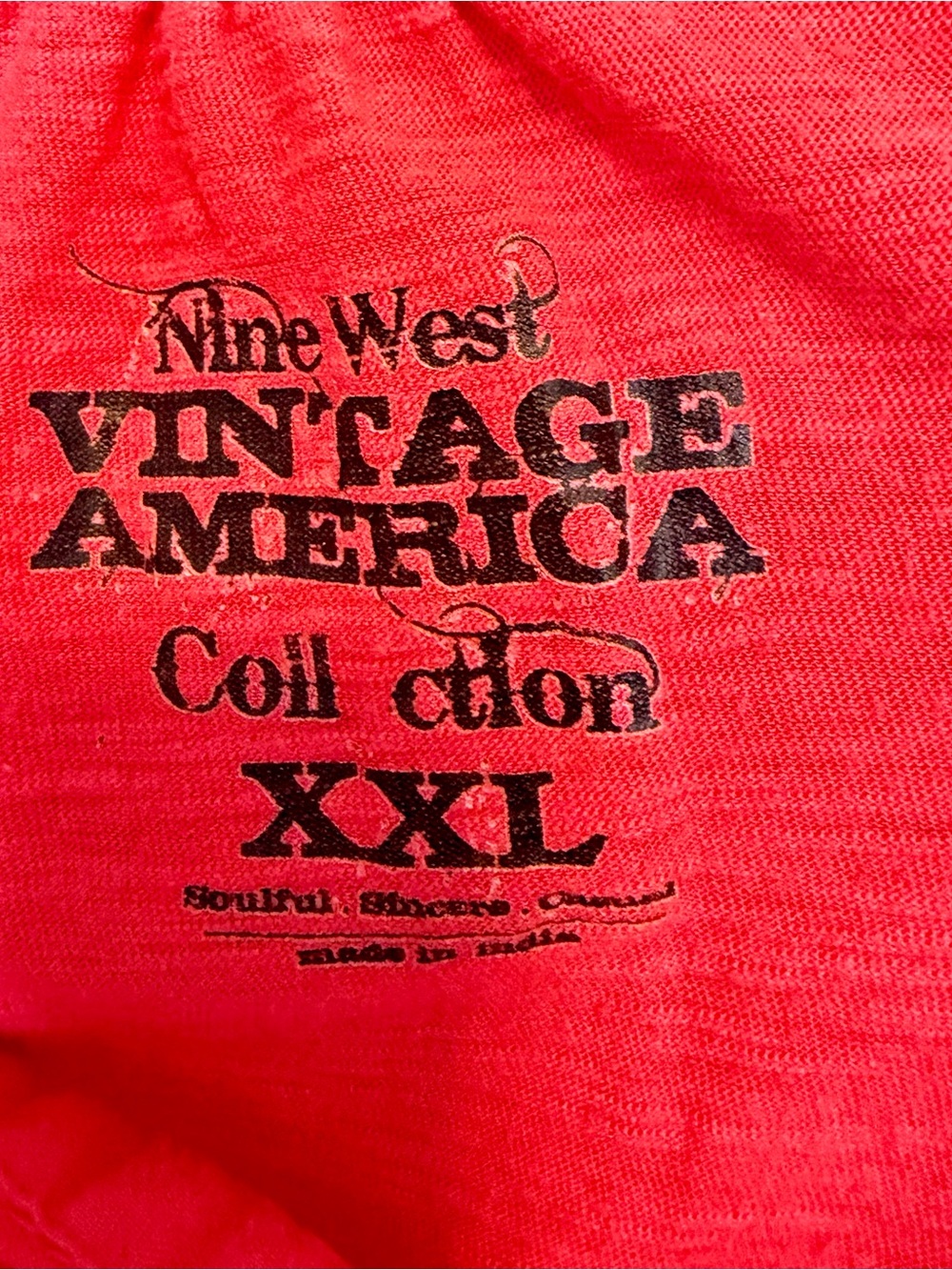 Nine West Vintage America Coral Embroidered Lightweight Peasant Top | Size XXL - Picture 4 of 5